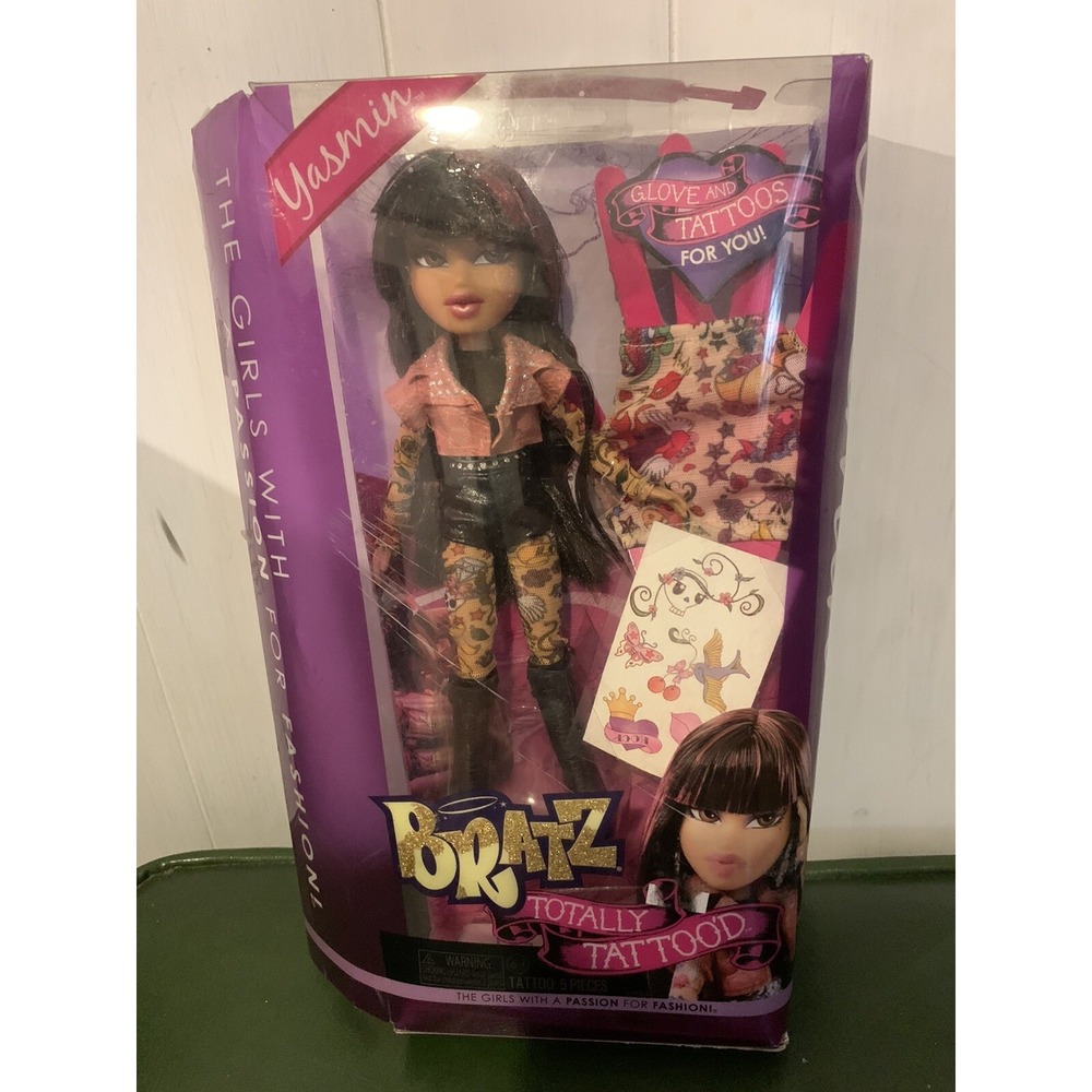 Bratz MGA Totally Tattoo'd Yasmin Doll New Open Box Rare Version 2012